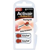 Hearing-aid battery 1.4 V 90 mAh PU=6 ST, 6/DA10 EASY TAB, Duracell