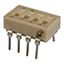 4-Pos SPST Slide DIP Switch, 3A, 30VDC, TH
