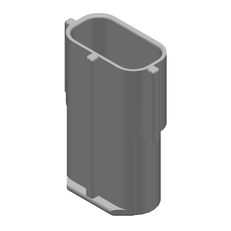 3 Pos Rectangular Connector, PBT, Black, Male Pin, Crimp, Wire-to-Wire