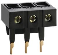 Lovato Non-Fused Terminal Block, 3 Way/Pole, Screw Terminals, 22  4 AWG Through Hole