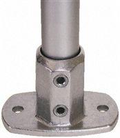 Kee Lite Aluminium L62 Railing Flange, 48.3mm Round Tube, Type 8