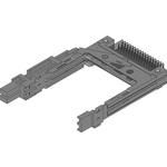 Conn PCMCIA HDR 136 POS 1.27mm RA Tray 0.5/ContactA