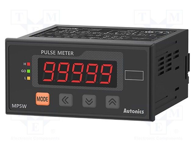 AUTONICS         MP5W-44             DIGITAL PULSE METER, 5-DIGIT, 100VAC TO 240VAC