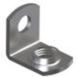 Brass Angle Bracket, Tin Plated, 0.42" H x 0.312" W