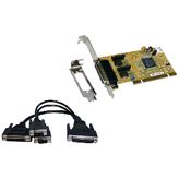 PCI Card2x RS232 1x ECP DB25F (cable), EX-43370, Exsys