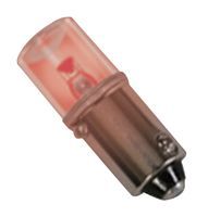 REPLACEMENT LED BULB, RED, T-3 1/4, BA9S; Lamp Base Type:BA9s; LED Color:Red; Wavelength Typ:629nm; Power Rating:470mW; Bulb Size:T-3 1/4; Supply Voltage:6.3V; Current Rating:75mA; Beam Angle:360°; Average Bulb Life:100000h