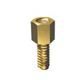 Screw Jack Hex-HD 4-40-THD 0.375in-LG Steel Zinc