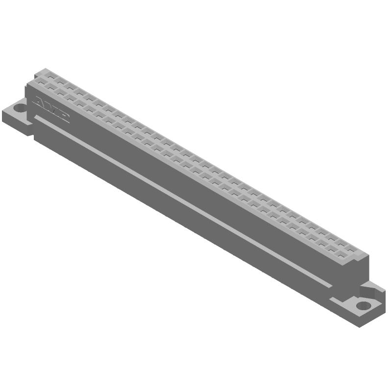 64 Pos 2.54mm DIN 41612 Receptacle, Straight, Solder, 1.5A