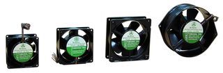 BISONIC         3.5E-115HB-W             Axial Fan, High Air Flow, Wire Leaded, Ball, 115 VAC, 92 mm, 38 mm, 55 cu.ft/min, 1.56 m/min