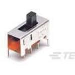 4PDT Slide Switch, Right Angle, Through Hole, Gold Contacts, 20V