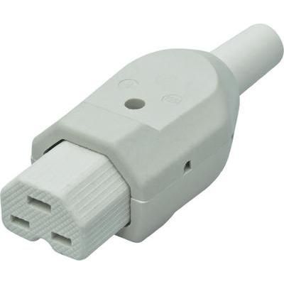 Hot wire connector C21 Socket, straight Total number of pins: 2 + PE 16 A White Kalthoff 1 pc(s)