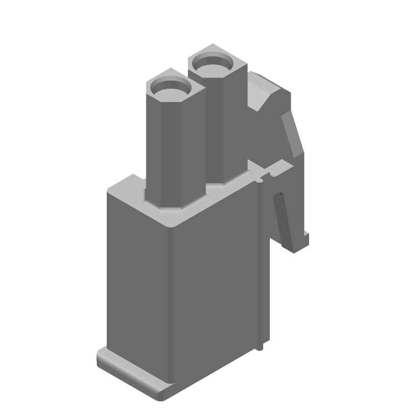 2 Pos 4.2mm Crimp Wire Housing, Male, 9.5A, 600V, UL94 V-0