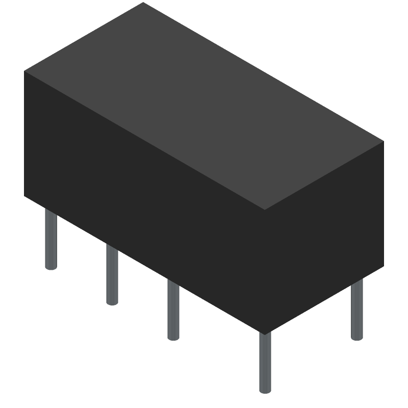 DPDT Electromechanical Relay, 5VDC Coil, 2A @ 220VDC