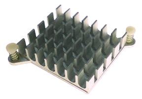 ABL HEATSINKS         BGA-PP-015            Heat Sink, For Ball Grid Array, Push-Pin, BGA, 10.5 C/W, 10 mm, 49 mm, 49 mm