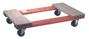 FLAT CART DOLLY, 4 WHEEL, 800LB CAPACITY, 18WX30L; Truck Type:Equipment / Utility Cart; Carrying Capacity:800lb; External Height:5.5; External Width:18; Length:30; Product Range:-; Body Material:Wood