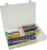 Heat-shrink tubing, assortment Polyolefin 2:1 +110. . .+200 °C -55. . .+125 °C, W-1-PT 156PCS KIT, Woer