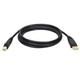 USB 2.0 A/B Device Cable, 10ft, Shielded, M/M