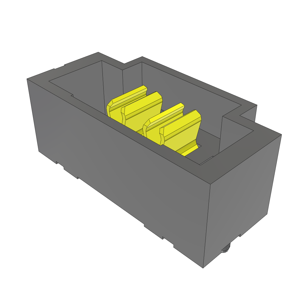 Conn Strip HDR 2 POS 2mm Solder ST Thru-Hole 12 Terminal 1 Port