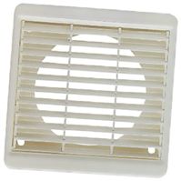 White Plastic Louvre, 140 x 140mm