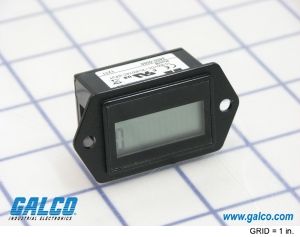 Counter; AC/DC; 2-Hole Rect.; 1/4In. SpadeTermin.; Non-Reset;  8-Digit LCD;  Sealed