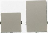 Blanking plate for socket rectangul grey