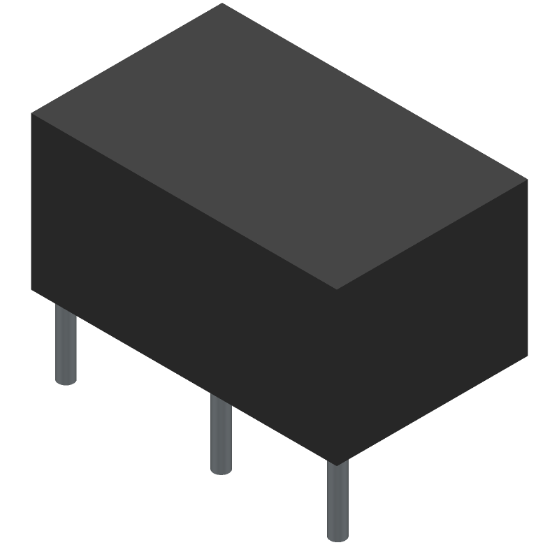 3VDC SPST General Purpose Relay, 10A, 125VDC, Through Hole