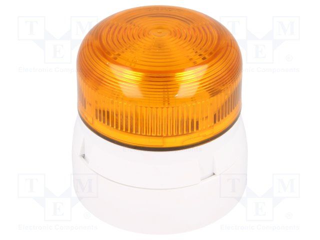 KLAXON         QBS-0018             Beacon, Xenon, Orange, Flashing, 3W, 230VAC, IP65, 85mm Dia., 81mm Height