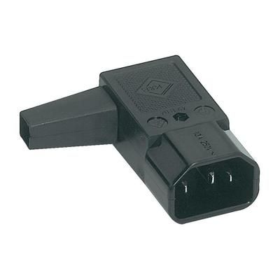IEC connector C14 Plug, right angle Total number of pins: 3 10 A Black K & B 42R041111 1 pc(s)