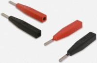 TecMate Black, Red, Male Test Connector Adapter with Brass contacts