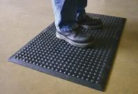 Black Rubber Bubble Anti-Fatigue Mat, 1.2m x 0.9m x 18mm