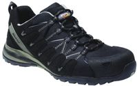 Dickies Tiber Safety Trainers - UK 7, Composite Toe Cap, Black