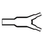 Heat Shrink Transition Y Style Semi-Rigid Modified Polyolefin Black