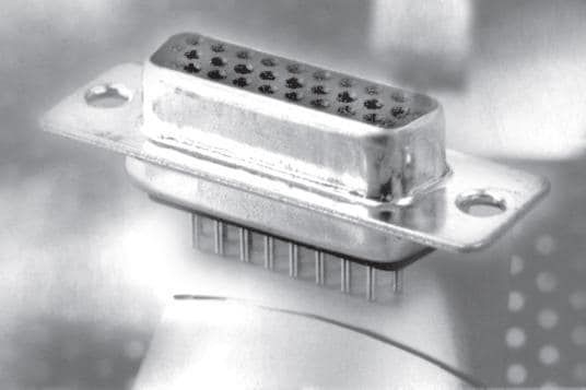 15 Pos Female D-Sub Connector, Solder, Straight, 2A, 30V
