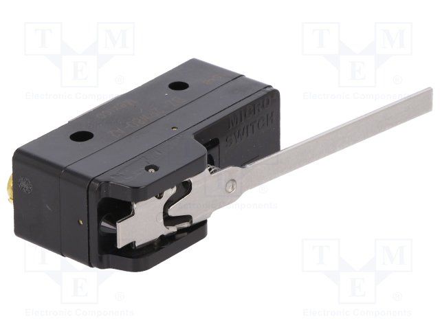SPDT Snap Action Switch, 15A 480VAC, Straight Lever, Screw Mount