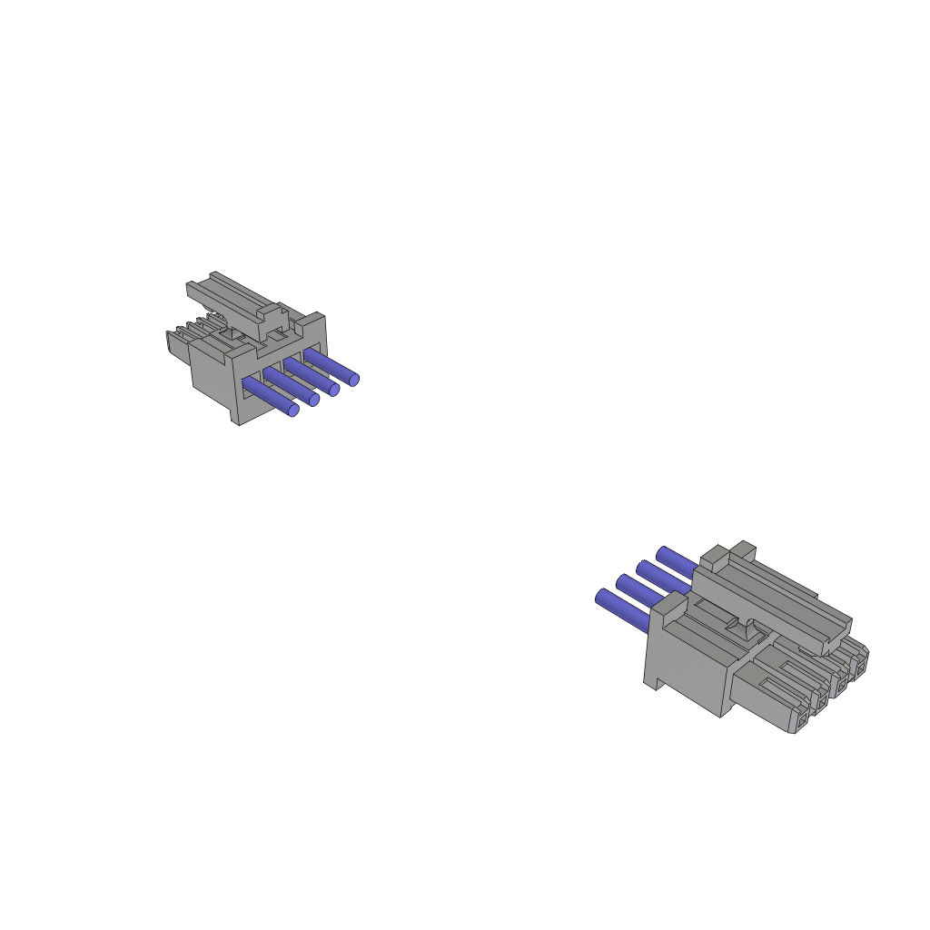 Cable Assembly AC Power 0.609m Power to Power 4 to 4 POS SKT-SKT Crimp-Crimp 20AWG