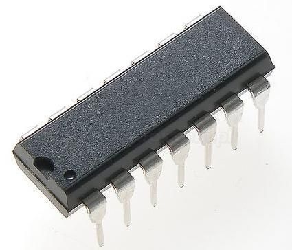 AC SERIES, QUAD 2-INPUT XOR GATE, PDIP14, PLASTIC, DIP-14
