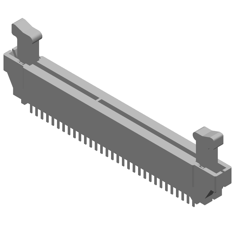 62 Pos Card Edge Conn, 2.54mm Pitch, Straight, Thru-Hole, Gold/Tin
