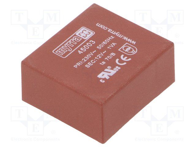 Power Transformer 4000Vrms 1VA 12 Terminal PC Pin Thru-Hole