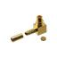 RF MMCX Connector, Male, Right Angle, 6GHz, 50R, Gold