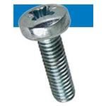 Screw Machine Pan-HD Pozidriv M2.5 X 0.45-THD 5mm-LG Steel 4.8 Zinc Plated Blue