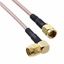 24" RG316DS SMA M-M Coax Cable Assembly, 50 Ohm