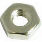 Nuts Hex Hex 1/4in 3/32in Nickel 8-32