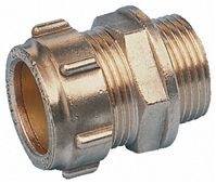 Conex-Banninger 8mm x 3/8 in BSPP Male Straight Coupler Brass Compression Fitting