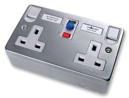 TIMEGUARD         TFA07M             RCD Double Metal Socket