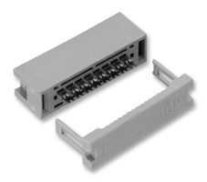 Conn IDC Connector M 10 POS 2.54mm IDT RA Cable Mount Tray