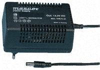 12V dc, 1 Output, 2.1 x 5.5mm Linear Power Supply, Plug In Power Supply, 833mA, 2-Pin Type C - EuroPlug