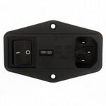 3-Pos Card Edge Connector, 10A, 250V, Panel Mount, Fuse