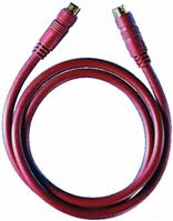 110-027-929 10m 4-Pin Male Mini-DIN to 4-Pin Male Mini-DIN Red SVHS Audio Video Cable Assembly