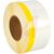 HT3YE75250;  3" White vinyl with .75" yellow stripe on continuous roll 250/RL