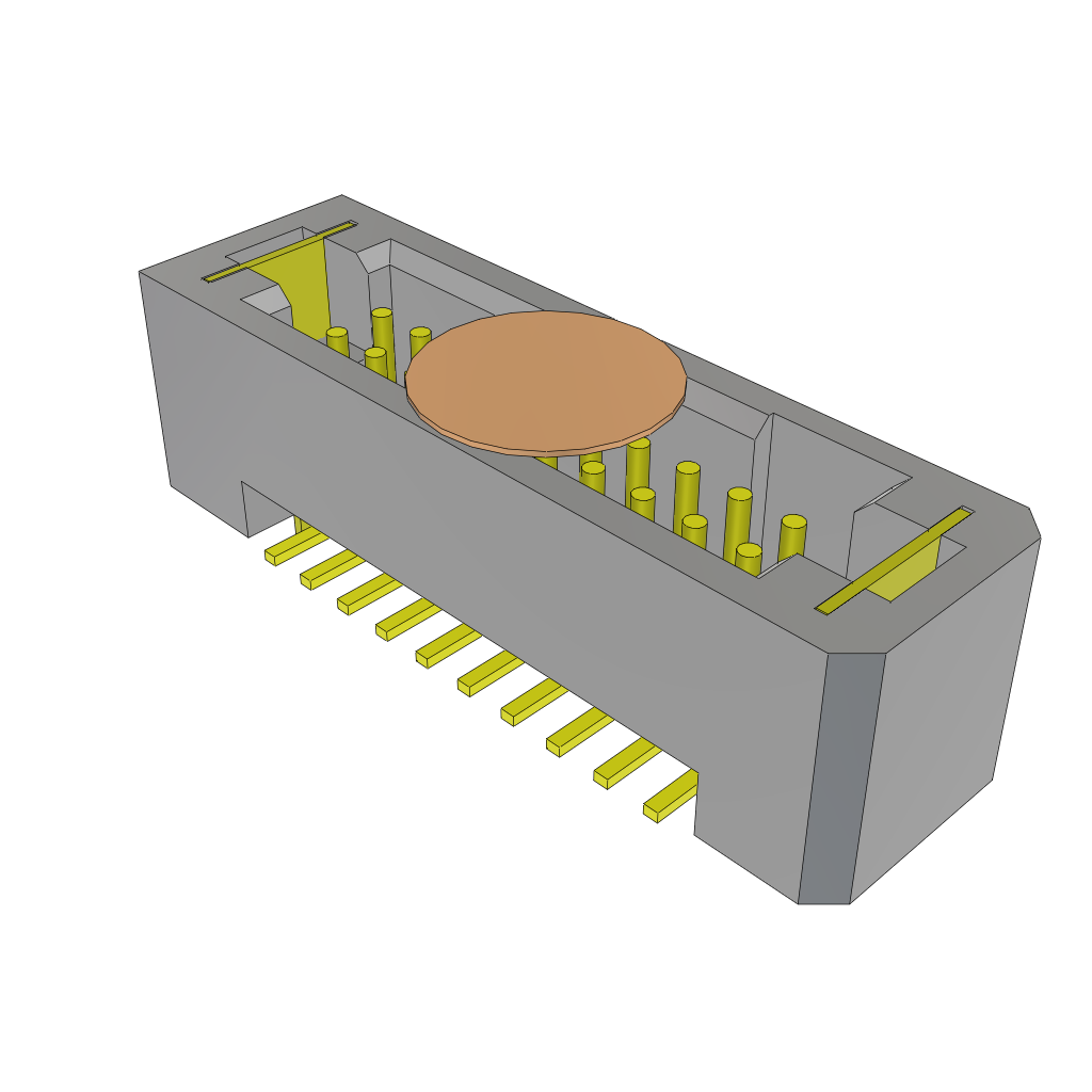 Conn Shrouded Header (4 Sides) HDR 20 POS 1.27mm Solder ST Top Entry SMD TIGER EYE™ T/R